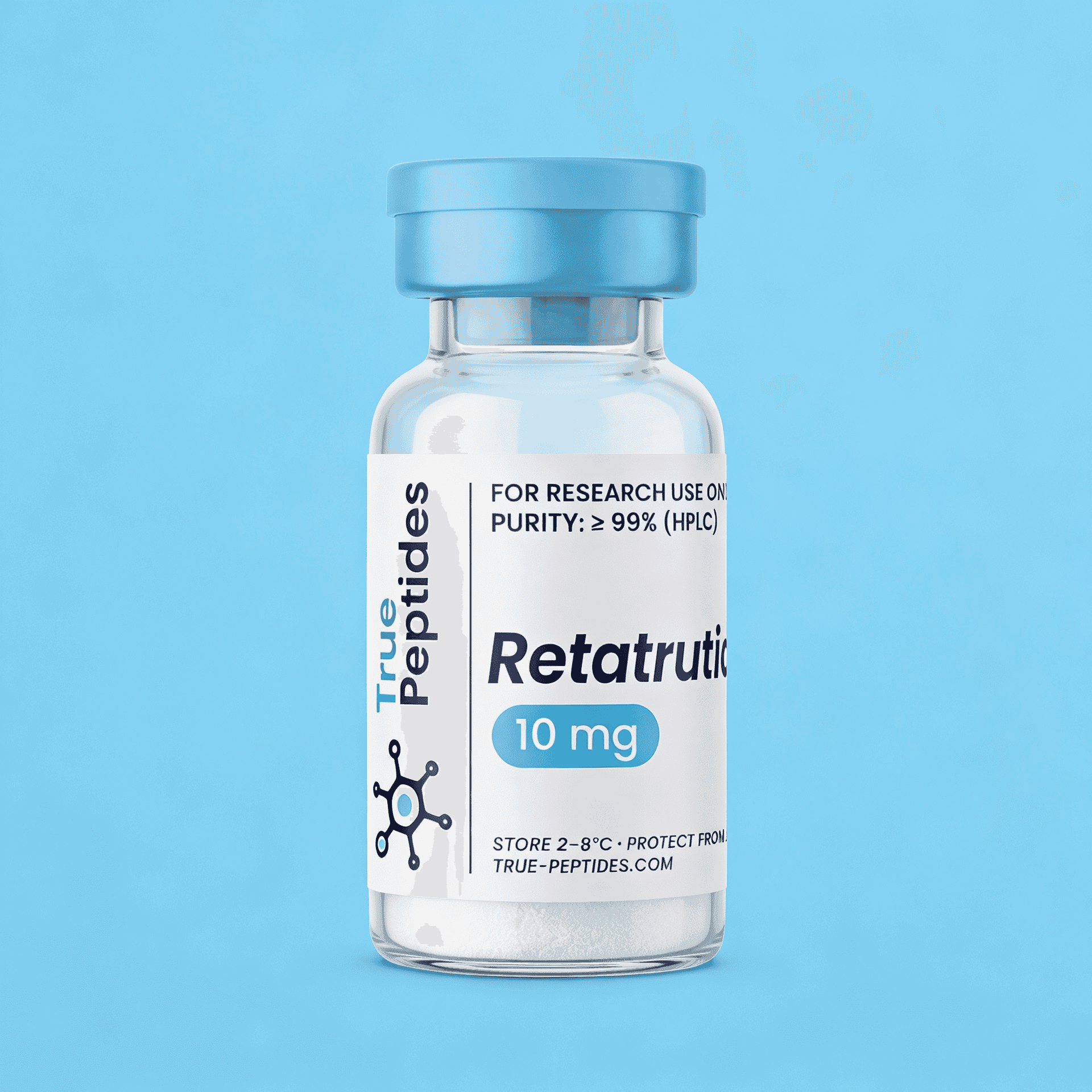 Retatrutide 10 mg peptide for scientific research and development.