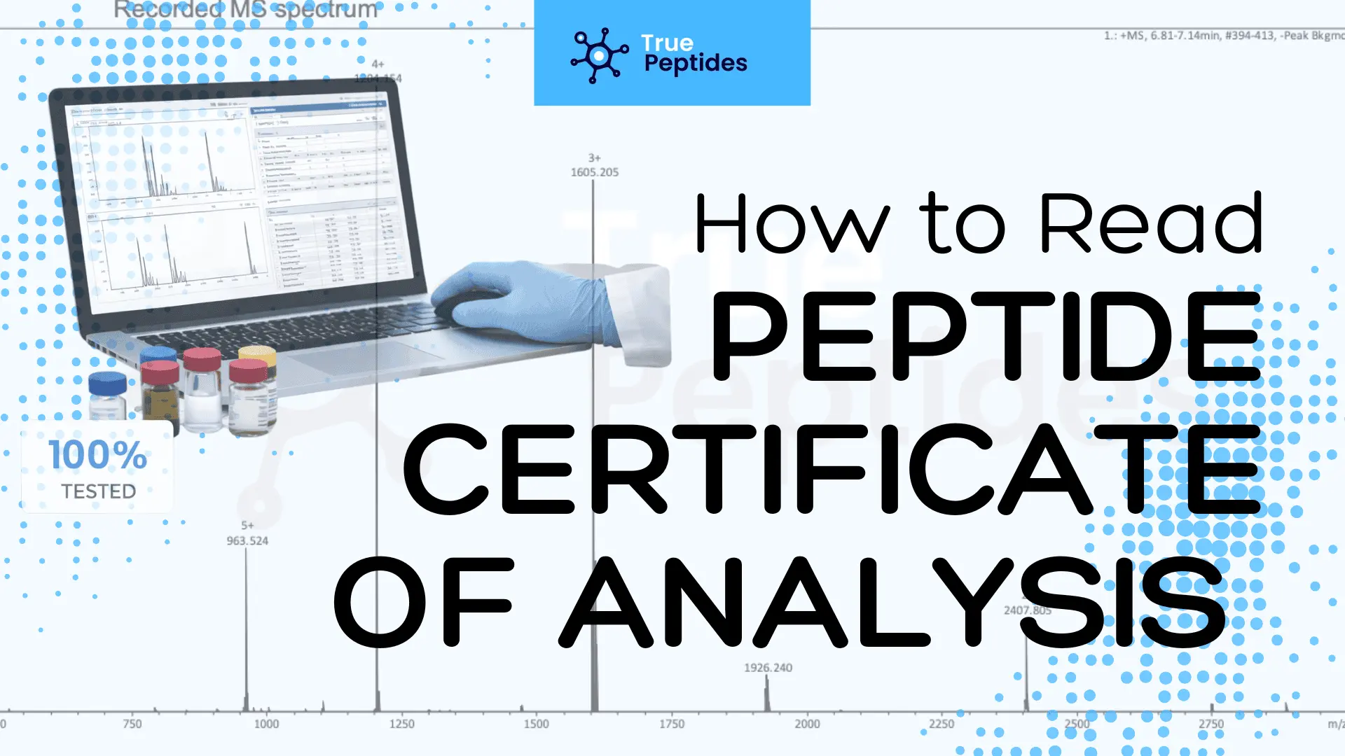 How to Read a Peptide Certificate of Analysis