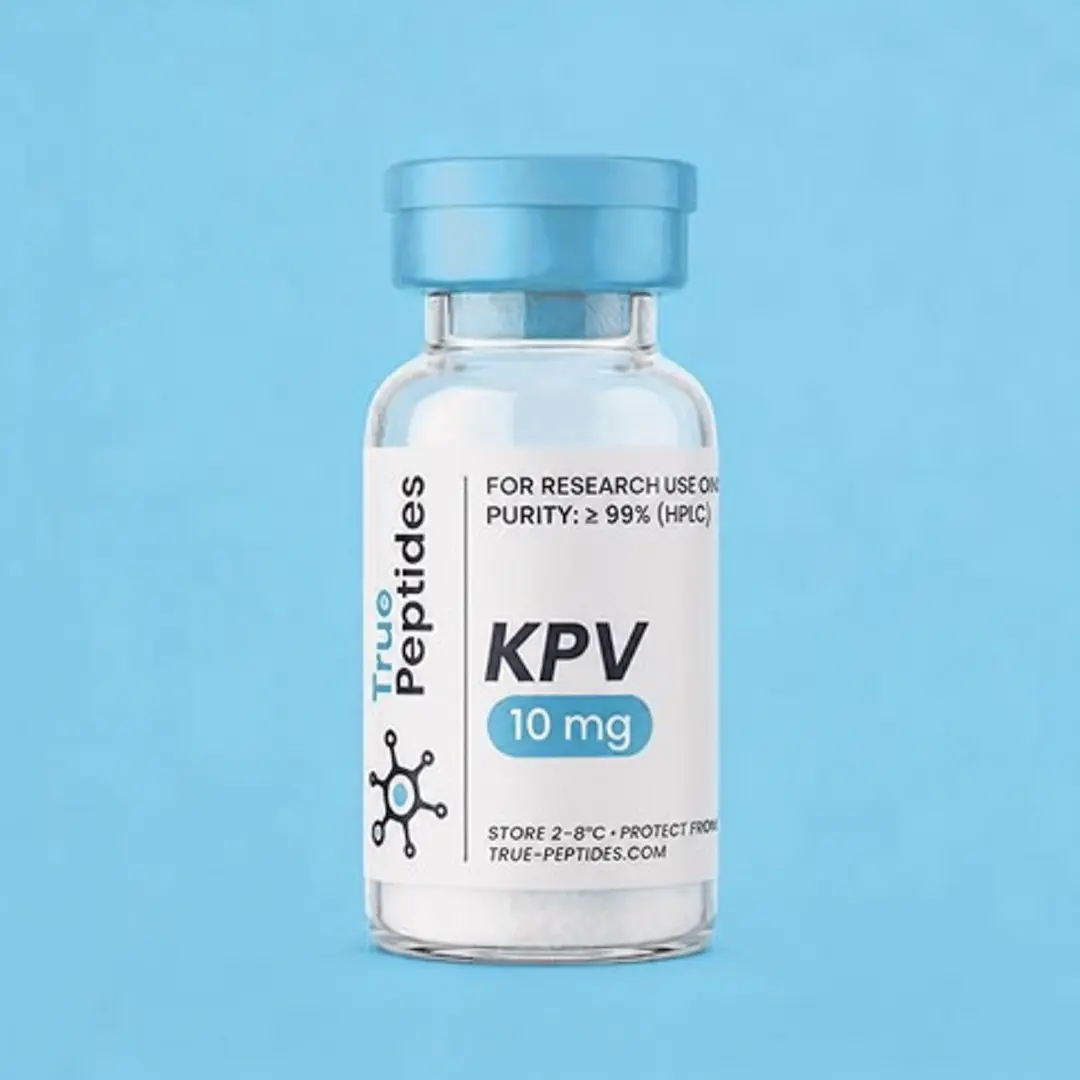 KPV peptide vial for laboratory research.