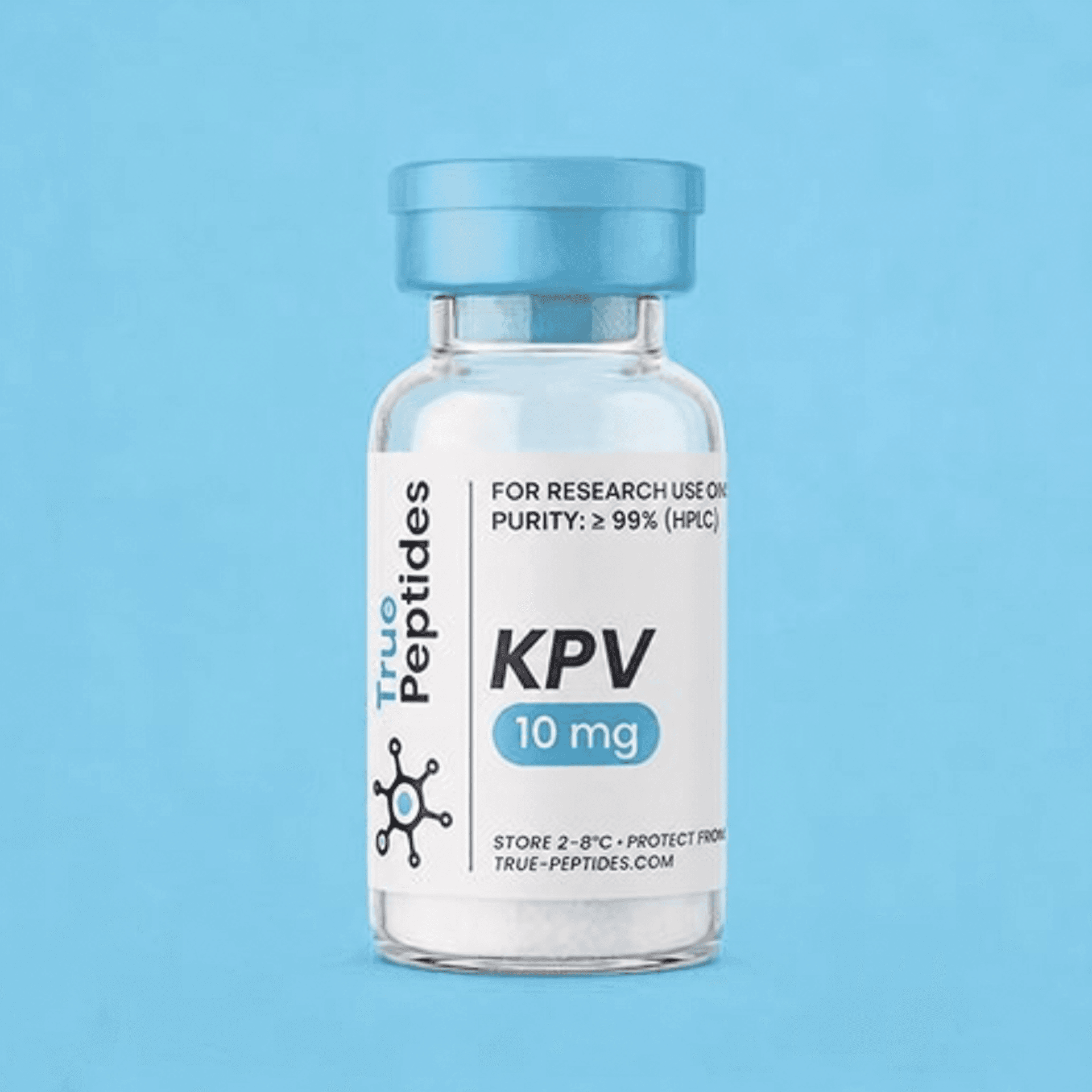 KPV peptide vial for laboratory research.
