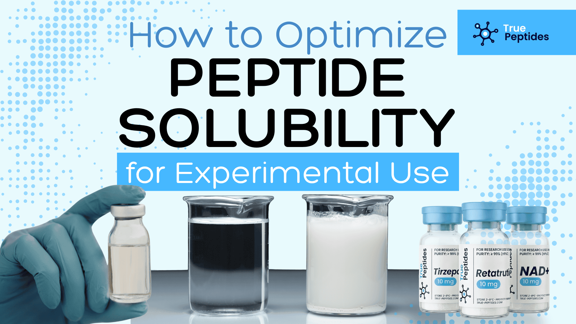 A versatile peptide solubility testing kit for optimal research and experimental use.