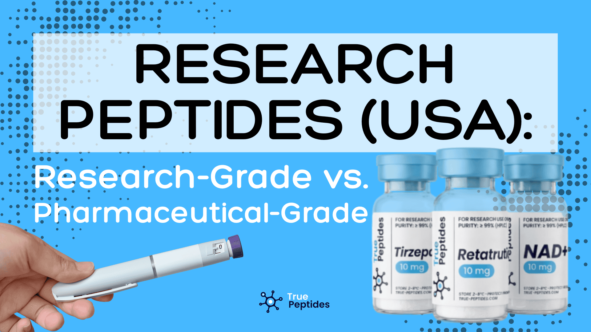 Research peptides USA: Research grade vs pharmaceutical grade